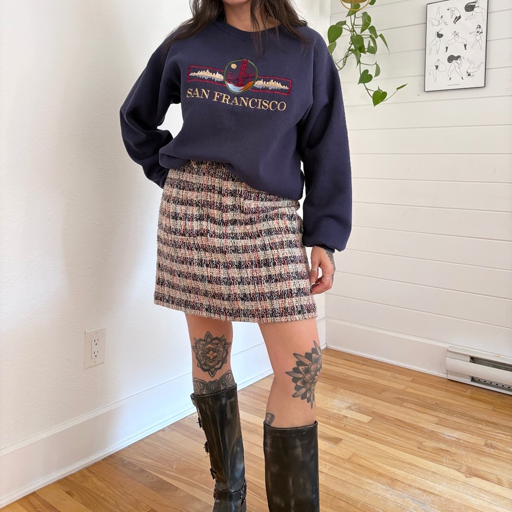 Scotch & soda tweed mini skirt